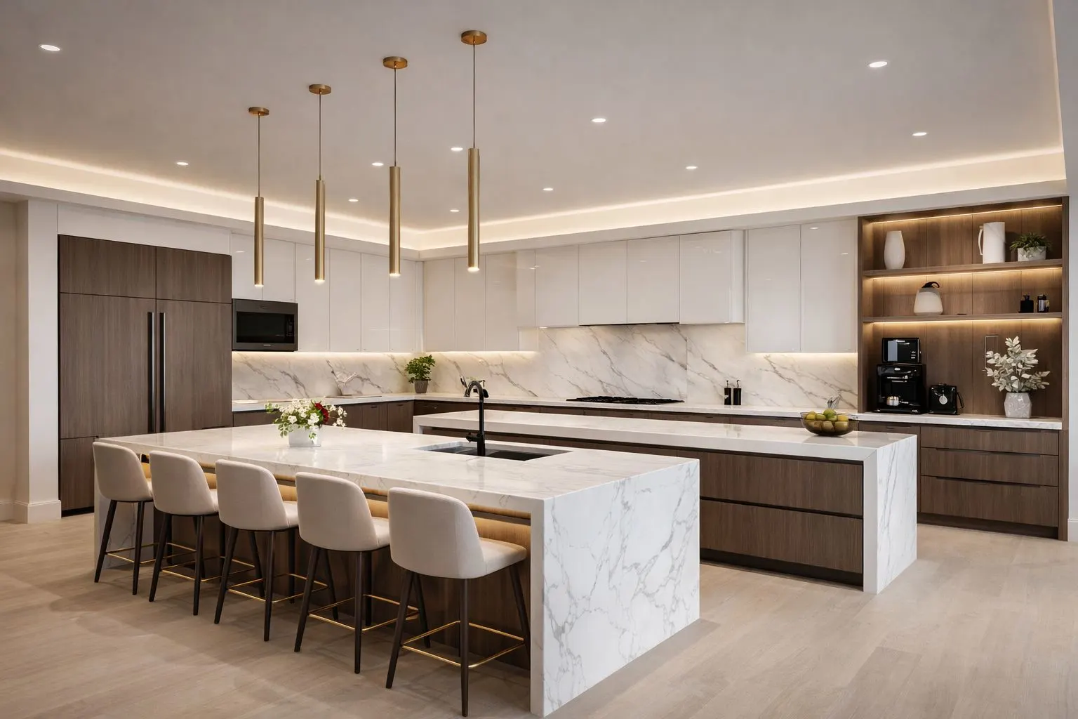 Custom luxury kitchen and closet cabinetry