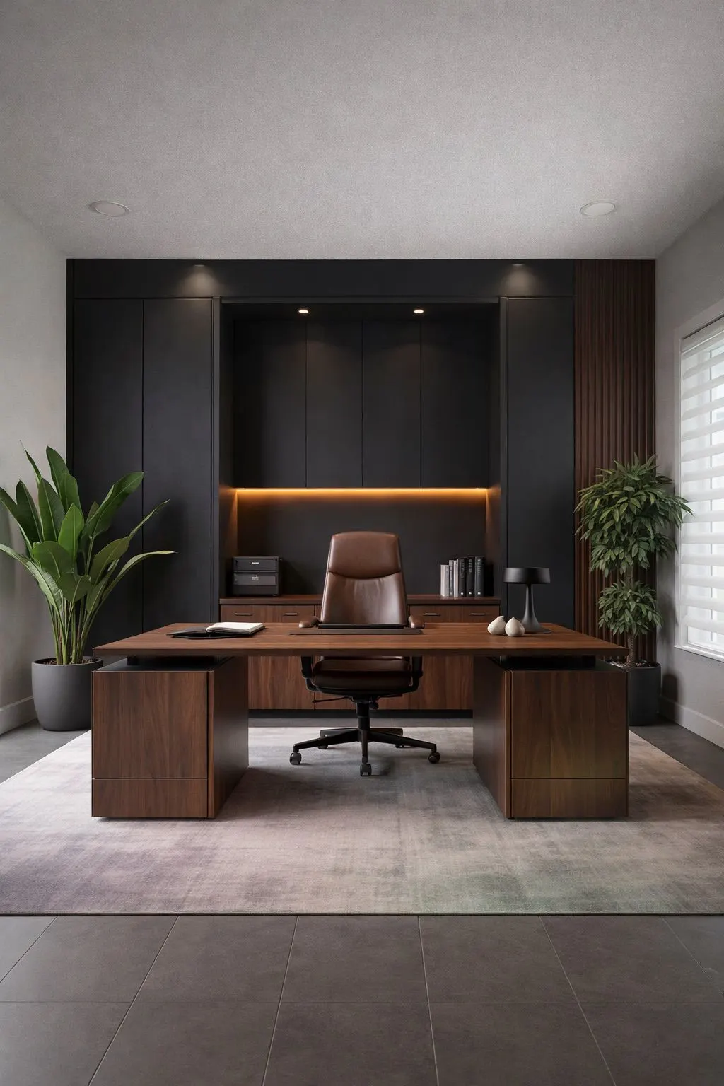 Luxury office decor and finishes